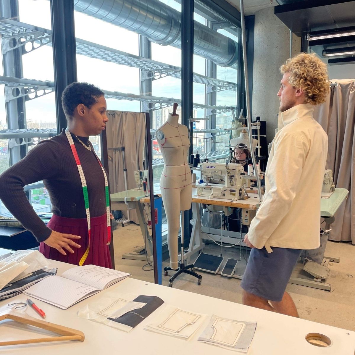 UPWIND founder working with Parisian design studio on recycled sail jacket patterns