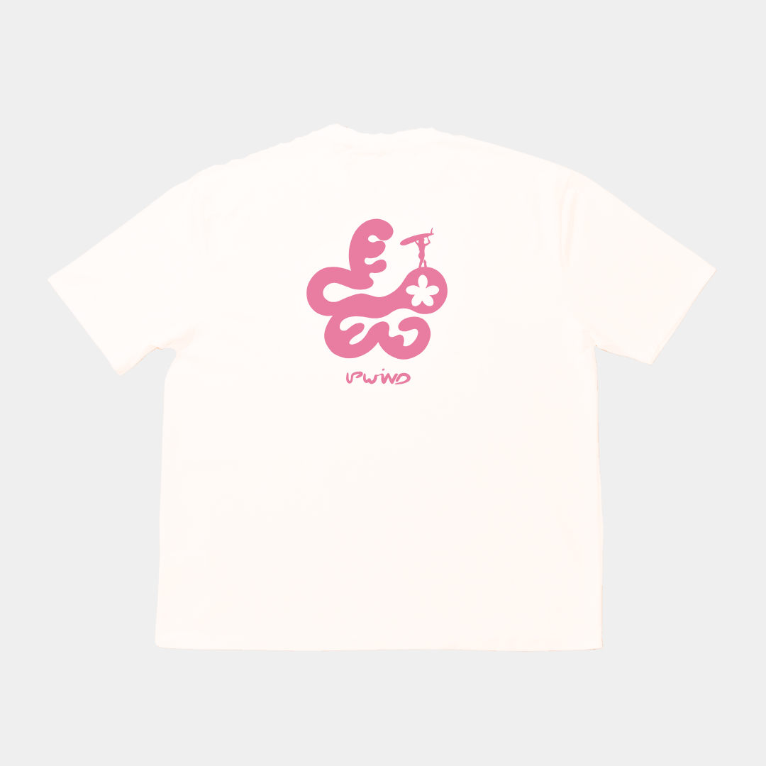 White Upwind Flower T-Shirt