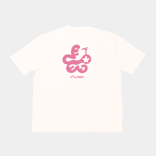 White Upwind Flower T-Shirt