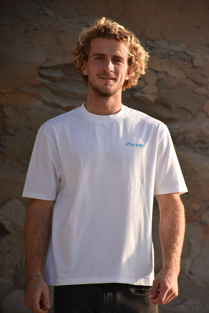 White & Blue Upwind Fabergé T-Shirt