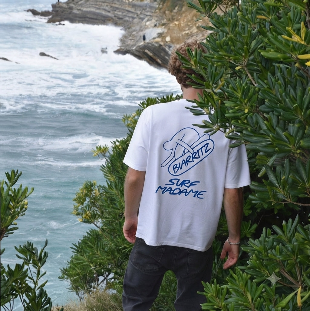 T-shirt Paris Surf Madame (bleu)